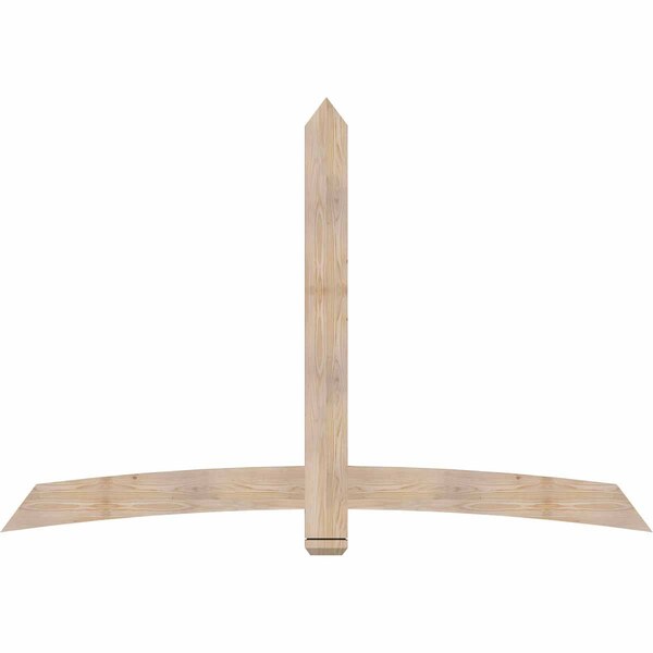 Ekena Millwork Bellingham Smooth Timber Gable Bracket, Douglas Fir, 84"W x 56"H x 1 1/2"D x 5 1/2"F, 16/12 Pitch GBW084X56X0206BEL00SDF - main